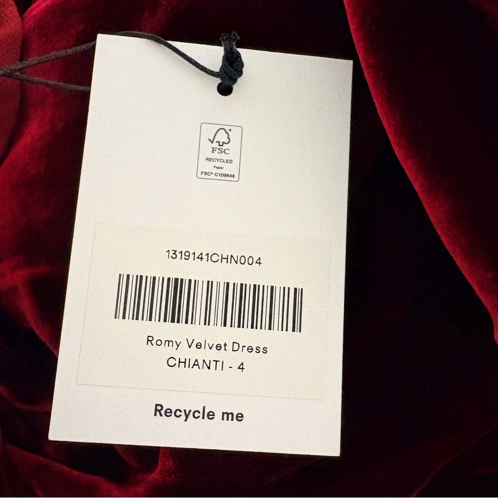 Reformation Romy Velvet Dress - Picture 8 of 10